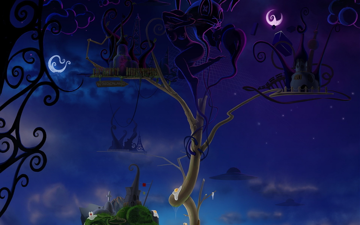 Night in Wonderland for 1440 x 900 widescreen resolution