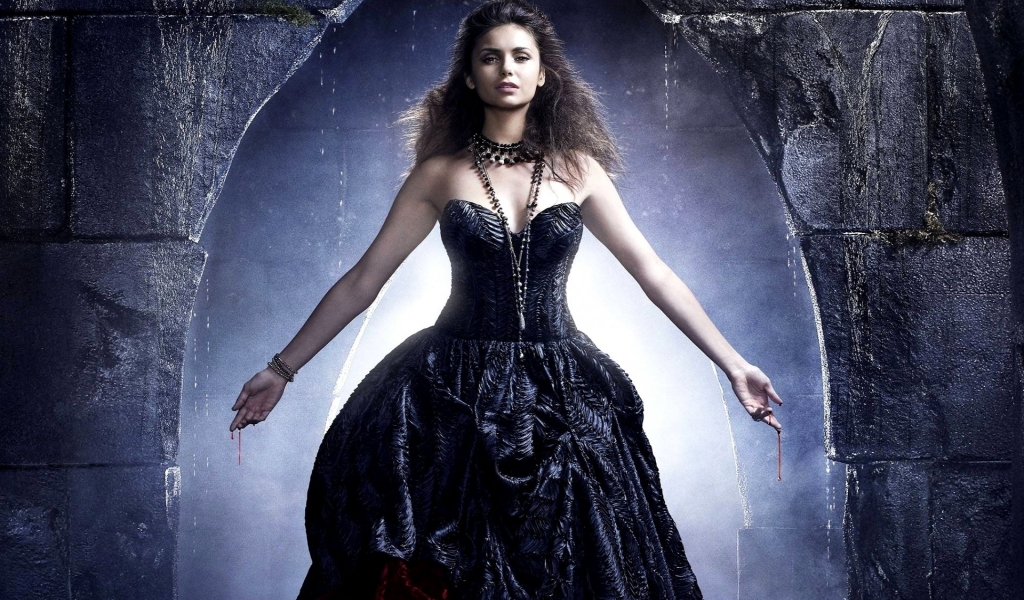 Nina Dobrev on The Vampire Diaries for 1024 x 600 widescreen resolution