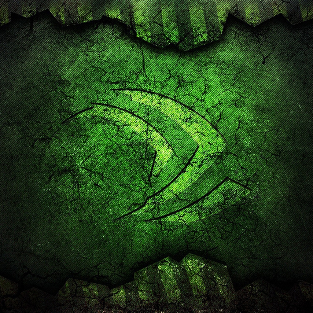Nvidia Green Logo for 1024 x 1024 iPad resolution