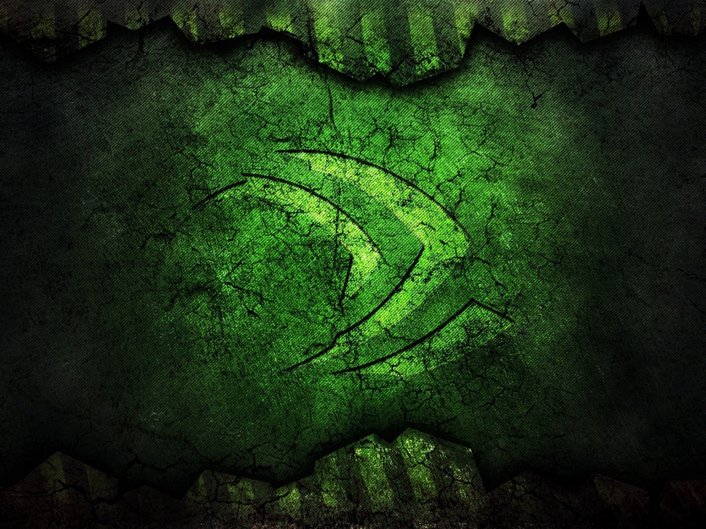 Nvidia Green Logo for 1024 x 768 resolution