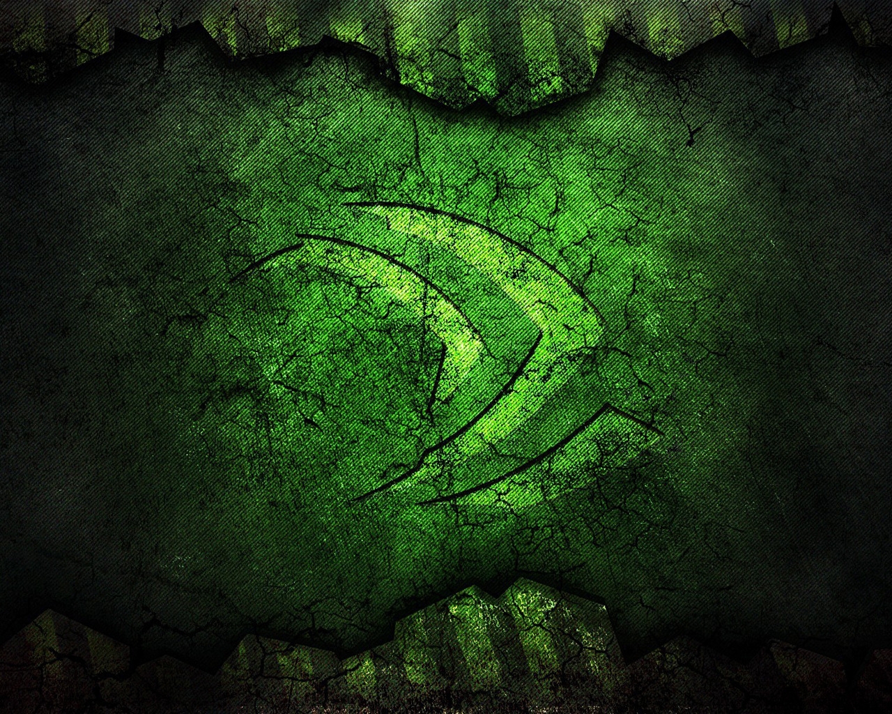 Nvidia Green Logo for 1280 x 1024 resolution