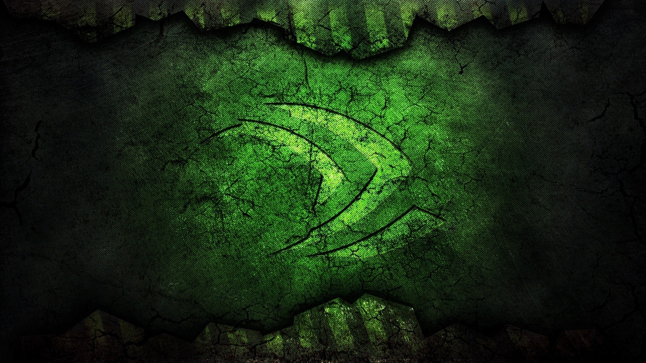 Nvidia Green Logo for 1280 x 720 HDTV 720p resolution