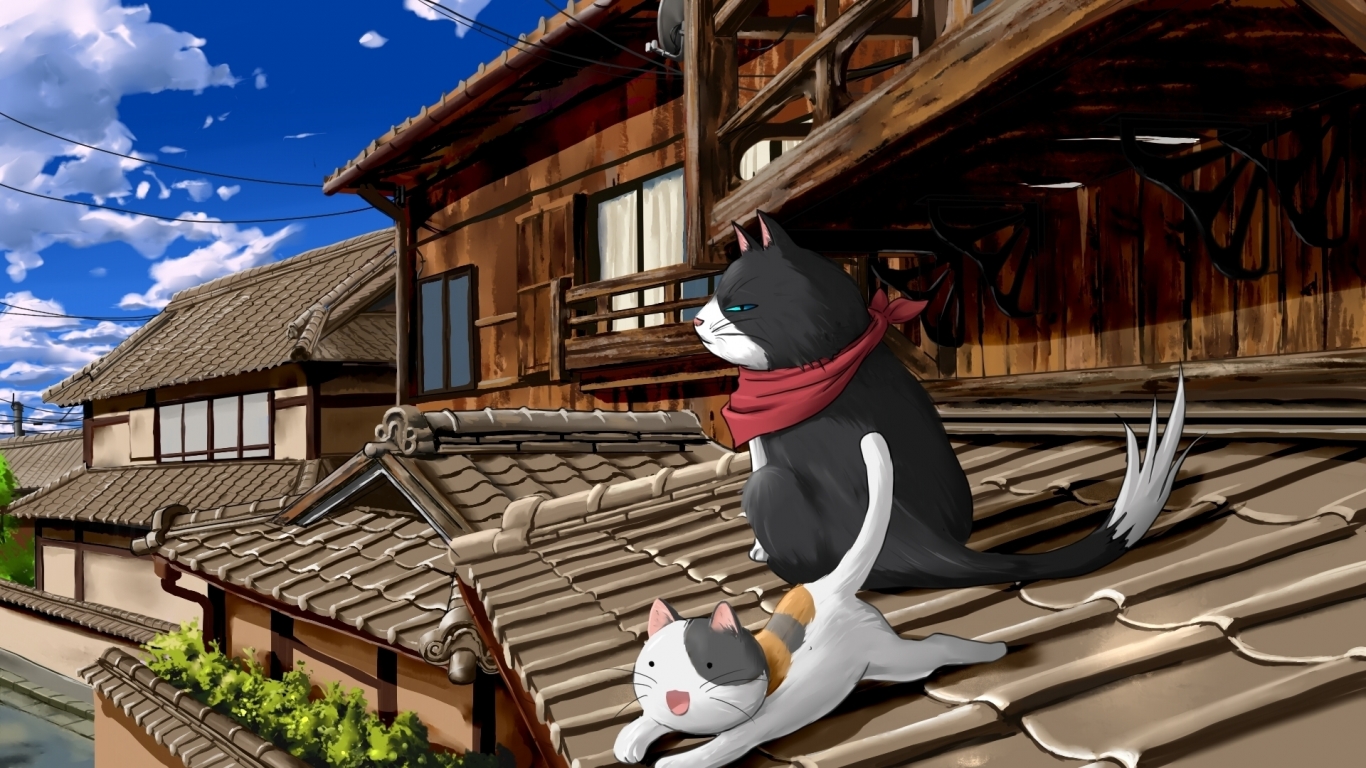 Nyan Koi Anime Series for 1366 x 768 HDTV resolution