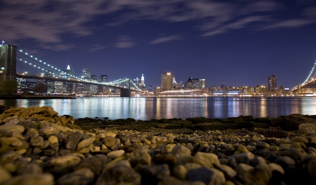 NYC Skyline for 1024 x 600 widescreen resolution