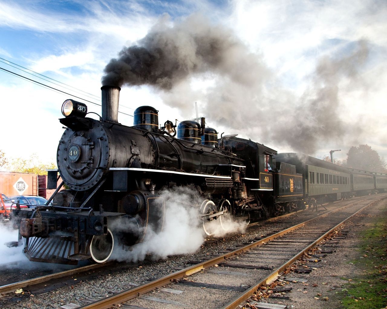 Old Steam Train for 1280 x 1024 resolution