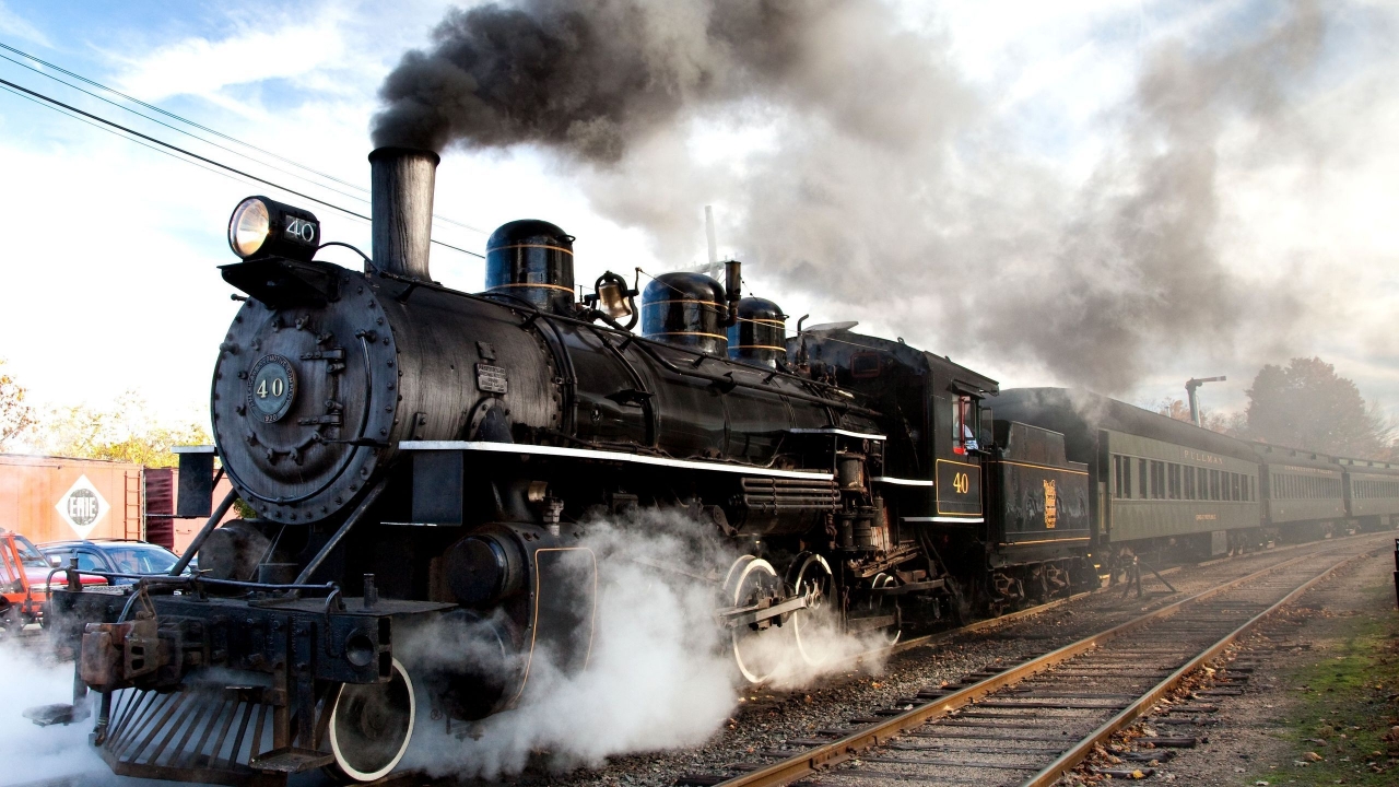 Old Steam Train for 1280 x 720 HDTV 720p resolution