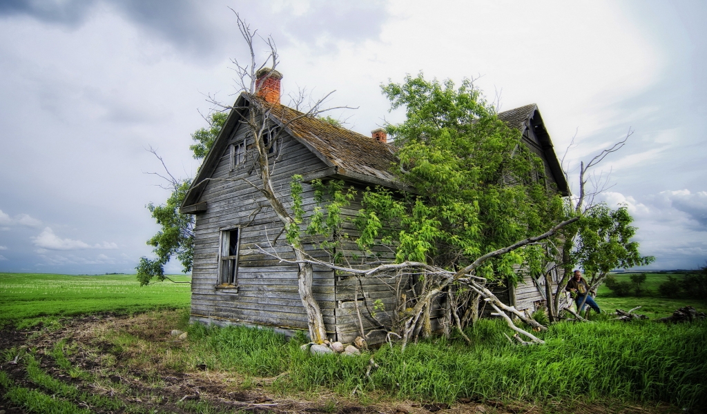 Old Timber House for 1024 x 600 widescreen resolution