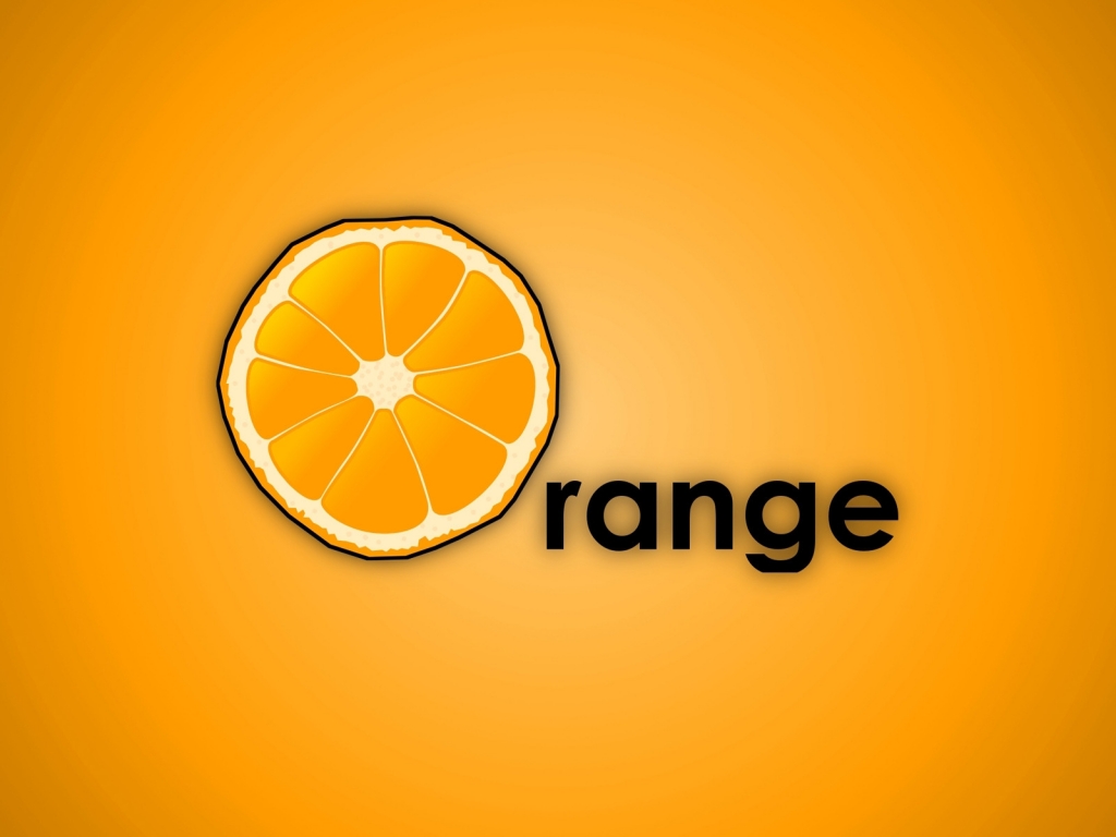 Orange Drawing for 1024 x 768 resolution