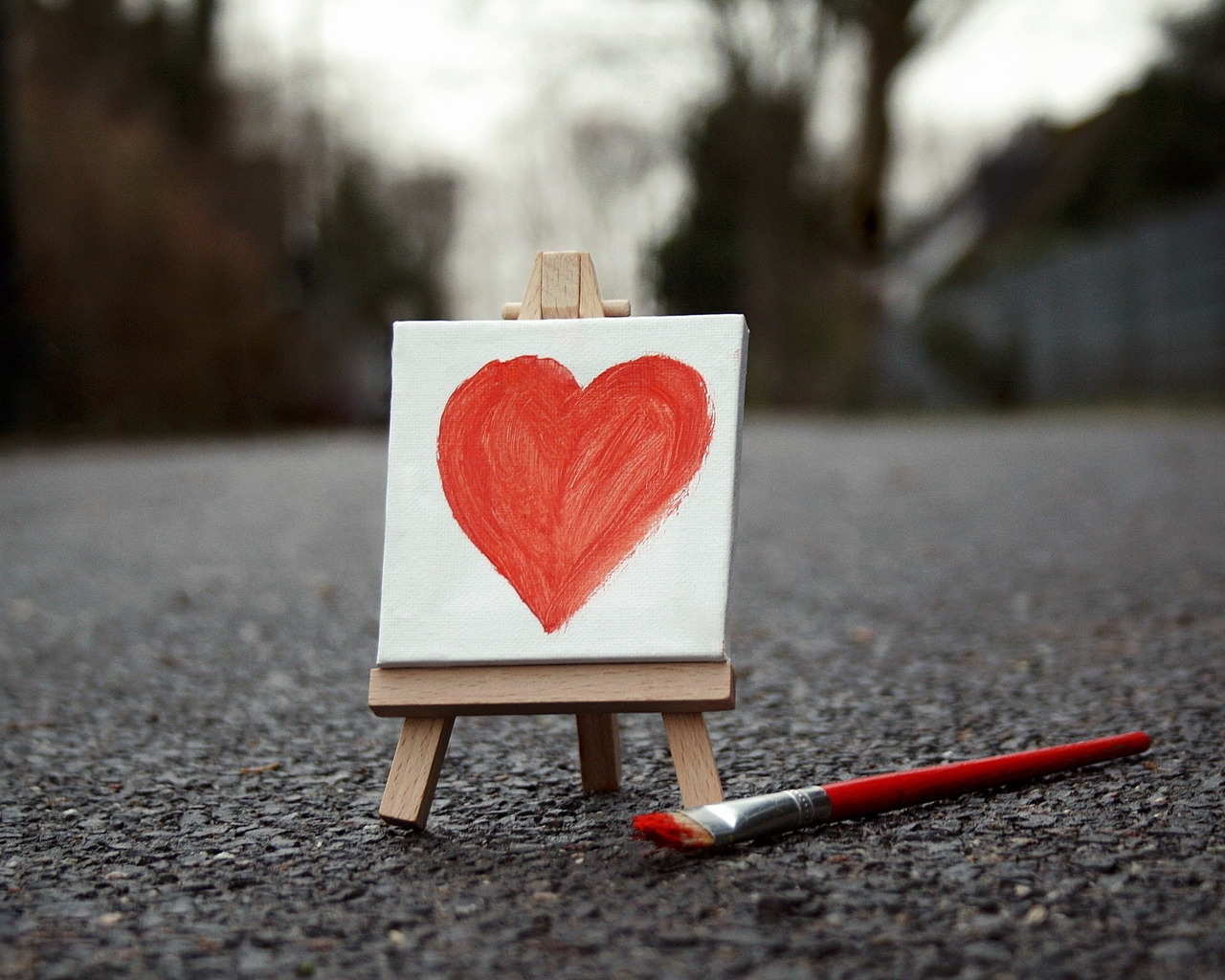 Painted Heart for 1280 x 1024 resolution