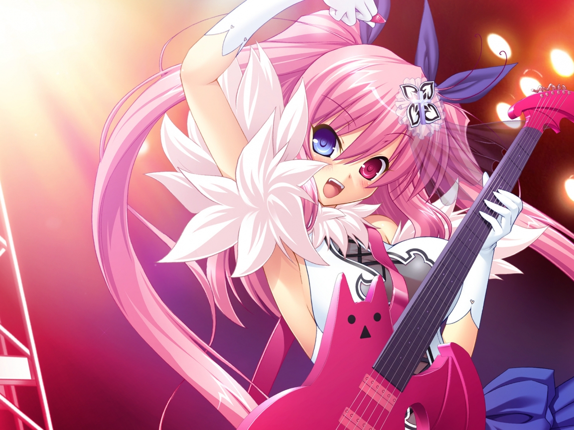 Pink Anime Girl for 1152 x 864 resolution