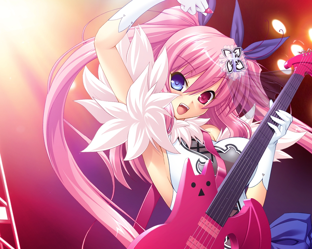 Pink Anime Girl for 1280 x 1024 resolution