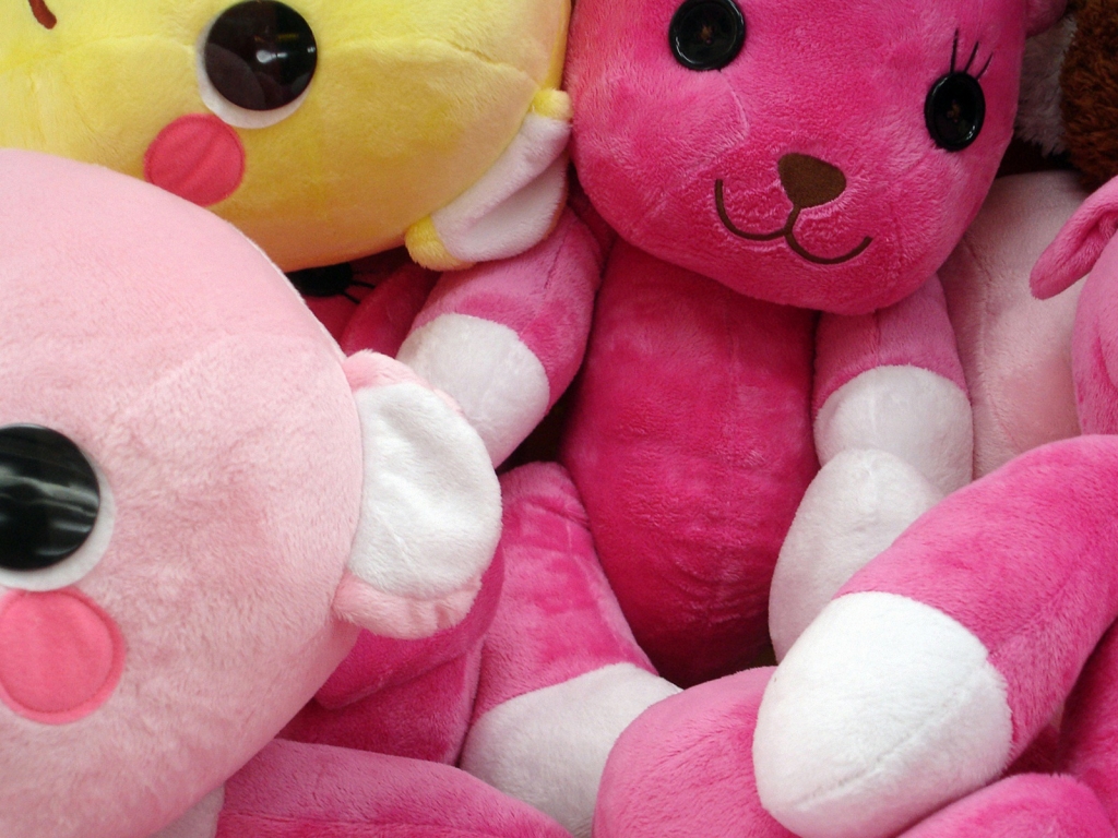 Pink Teddy Bears for 1024 x 768 resolution