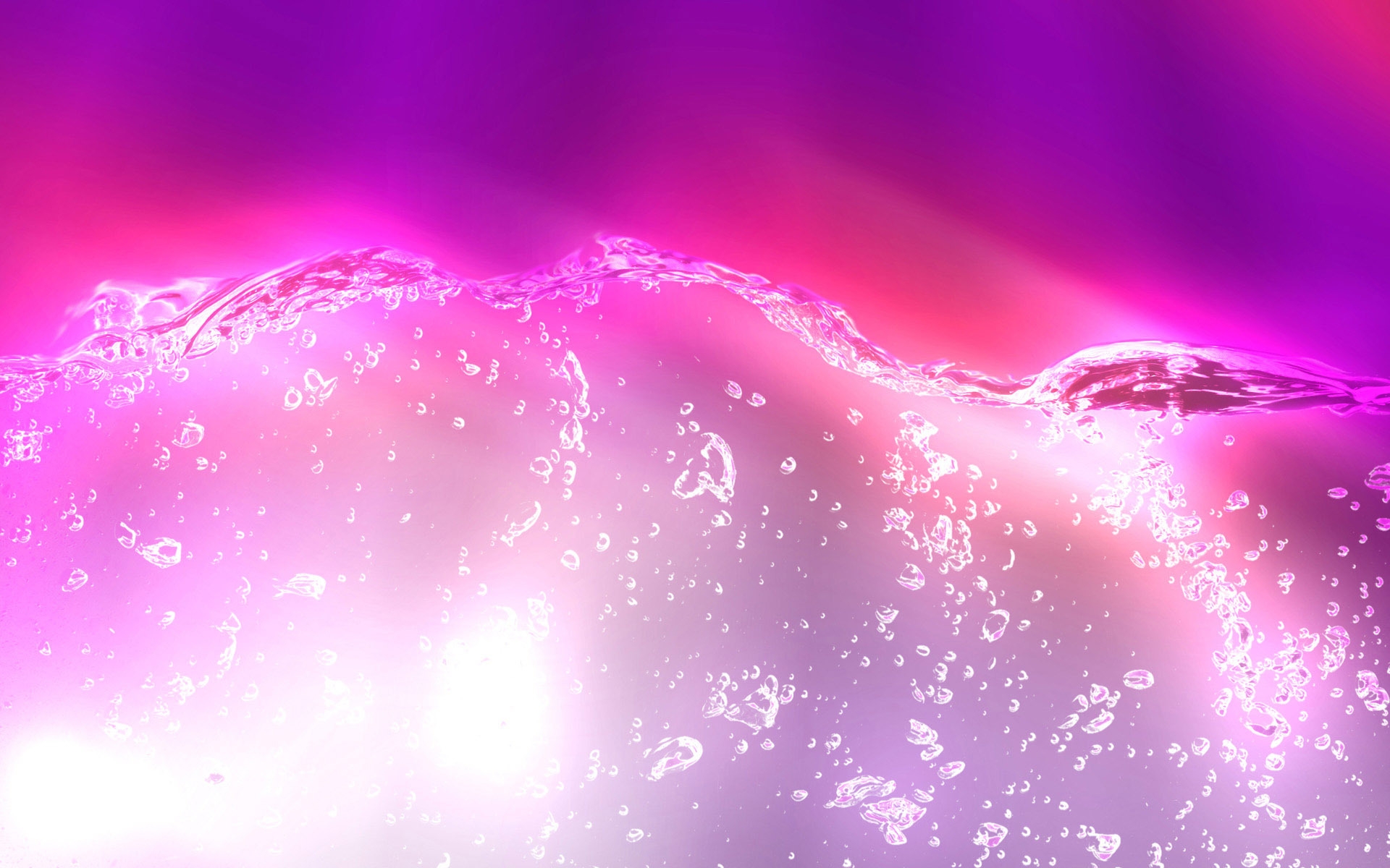 Pink water for 1920 x 1200 widescreen resolution