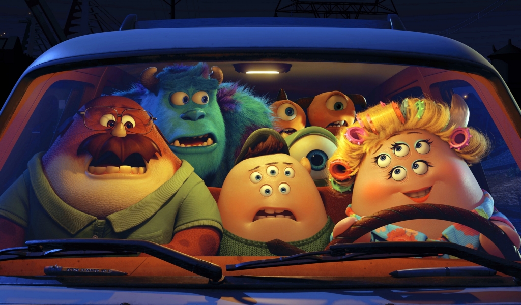 Pixar Monsters University Film for 1024 x 600 widescreen resolution