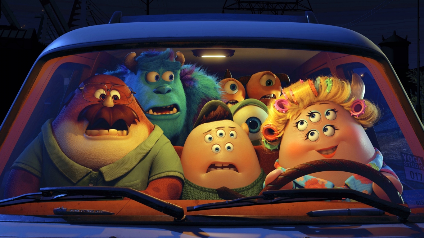 Pixar Monsters University Film for 1366 x 768 HDTV resolution