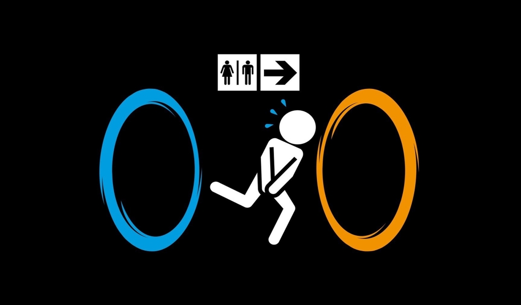 Portal Funny for 1024 x 600 widescreen resolution
