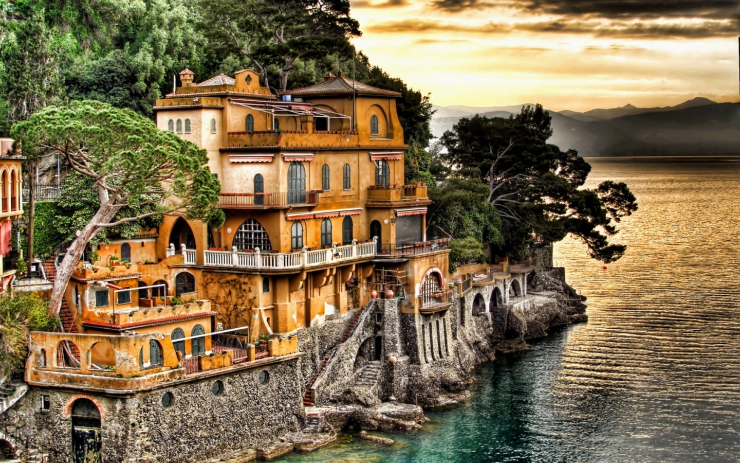 Portofino Coast Genoa for 1440 x 900 widescreen resolution