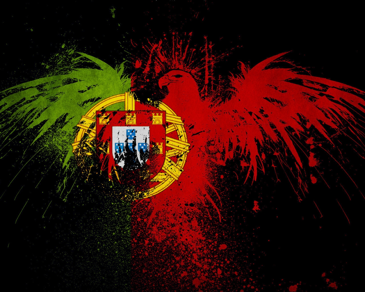 Portugal Flag for 1280 x 1024 resolution