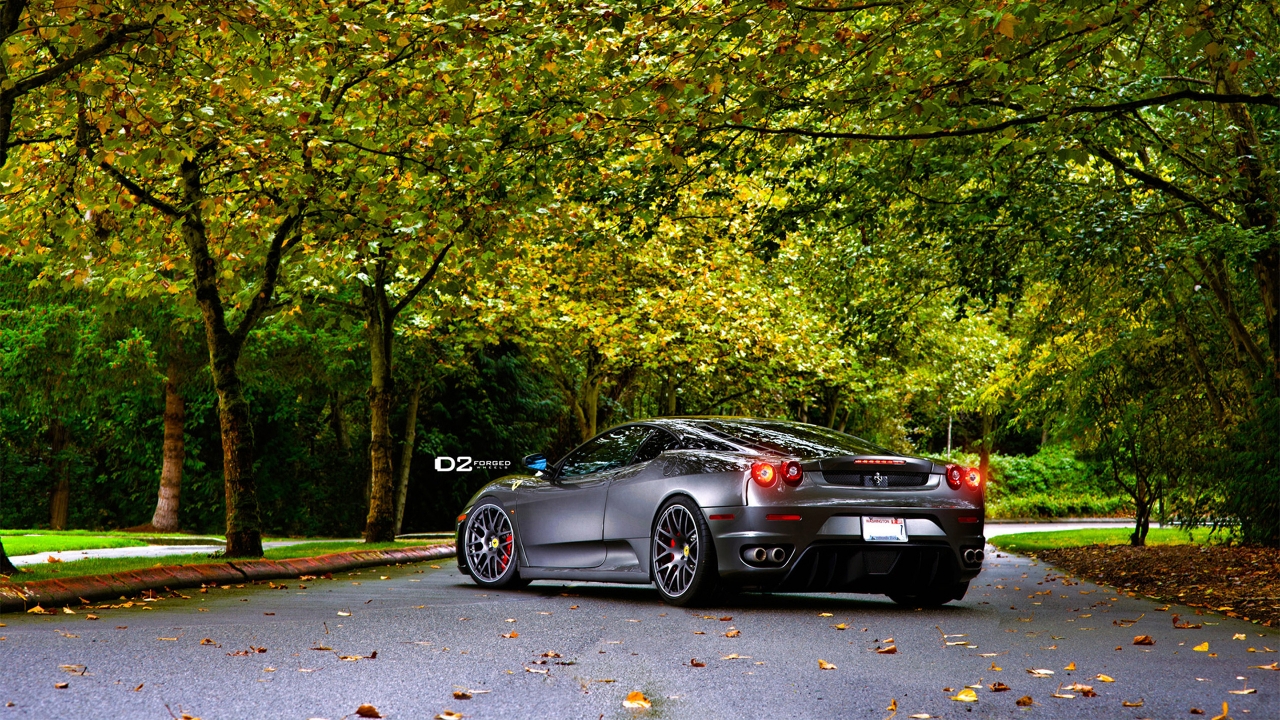 Rear of D2Forged Ferrari F430 for 1280 x 720 HDTV 720p resolution