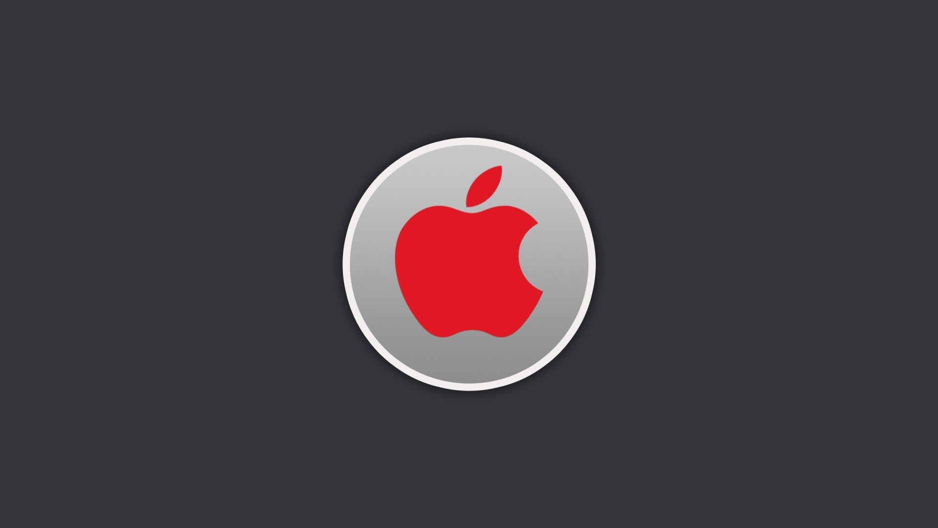 Red Apple Logo for 1920 x 1080 HDTV 1080p resolution