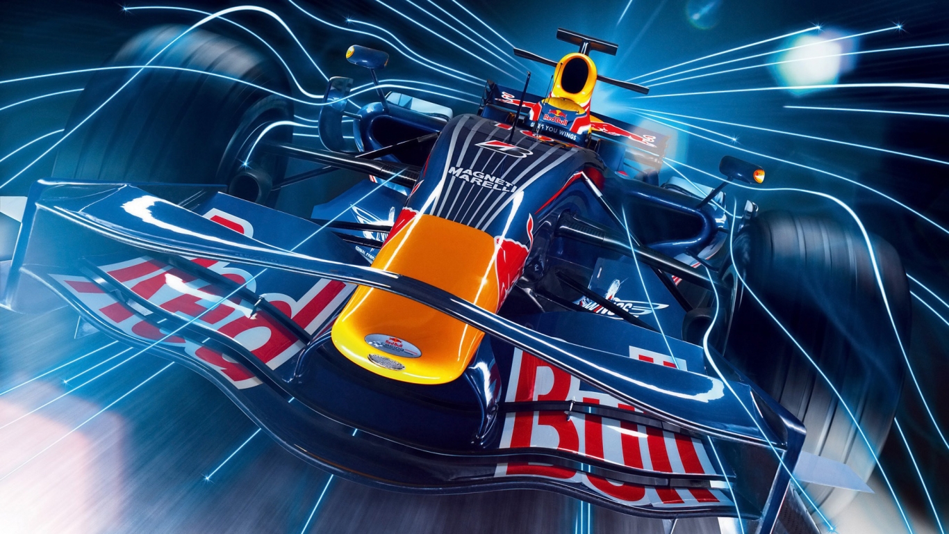 Red Bull Racing for 1366 x 768 HDTV resolution