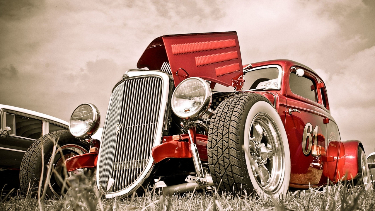 Red Fire Hot Rod HDR for 1280 x 720 HDTV 720p resolution