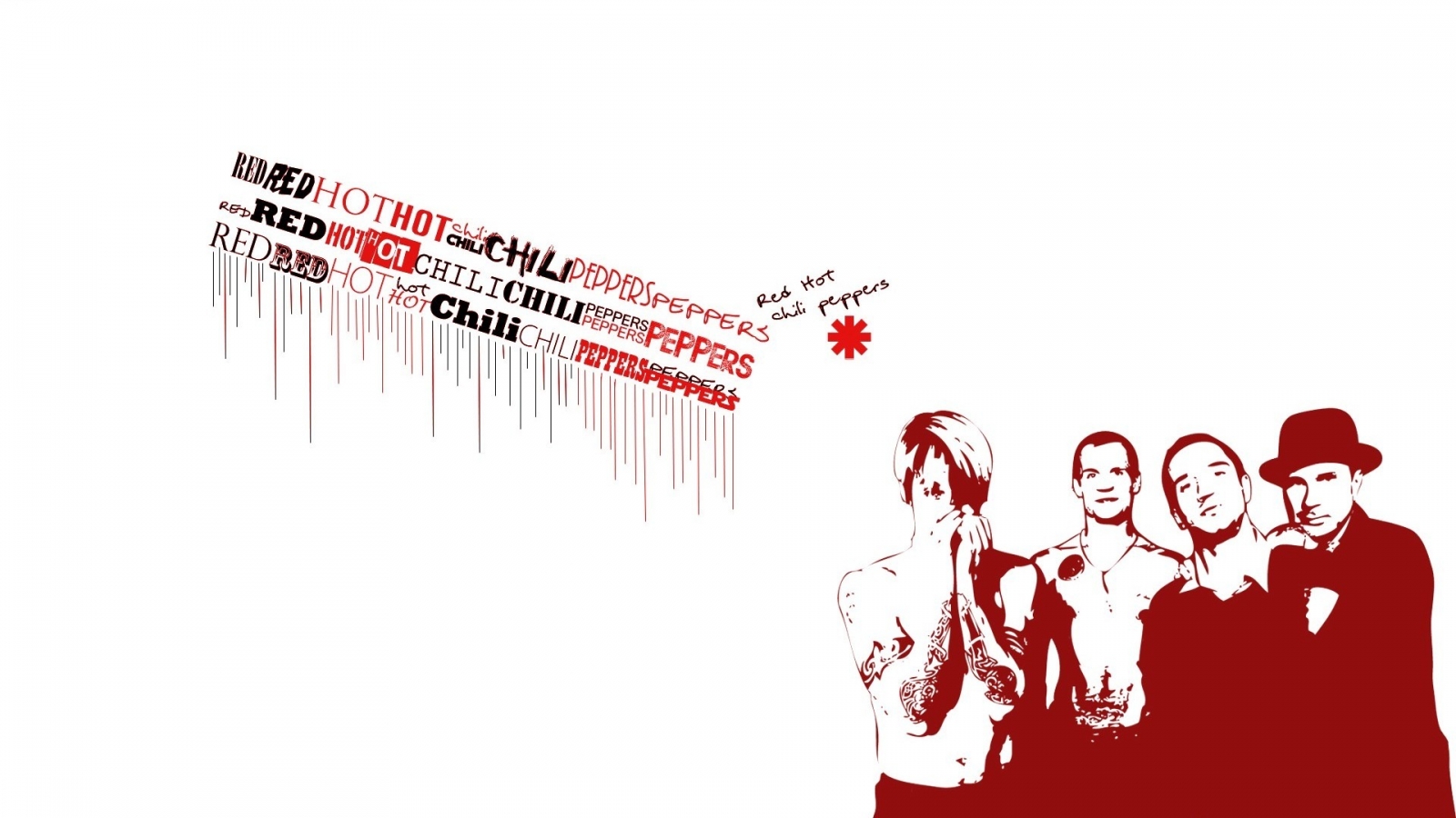 Red Hot Chili Peppers Poster for 1600 x 900 HDTV resolution