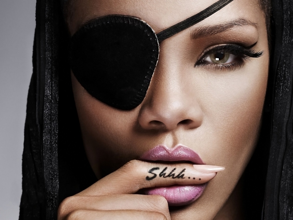 Rihanna Shhh Tattoo for 1024 x 768 resolution