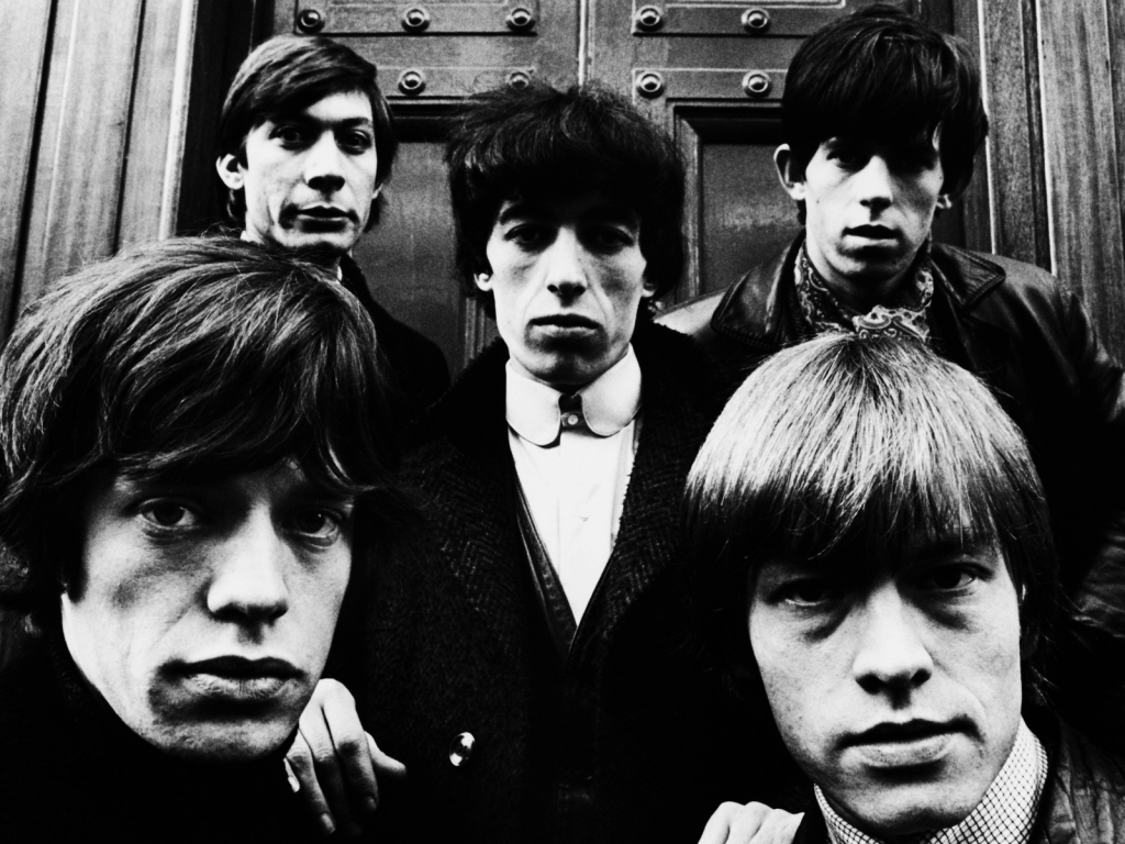 Rolling Stones Black and White for 1024 x 768 resolution