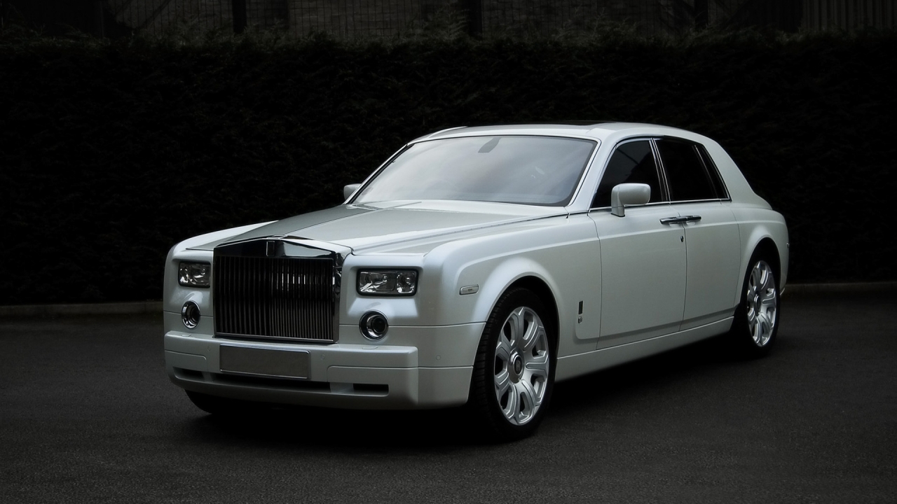 Rolls Royce White for 1280 x 720 HDTV 720p resolution