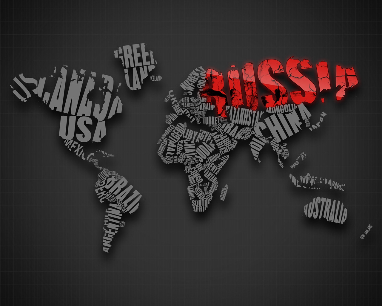 Russia on the Map for 1280 x 1024 resolution