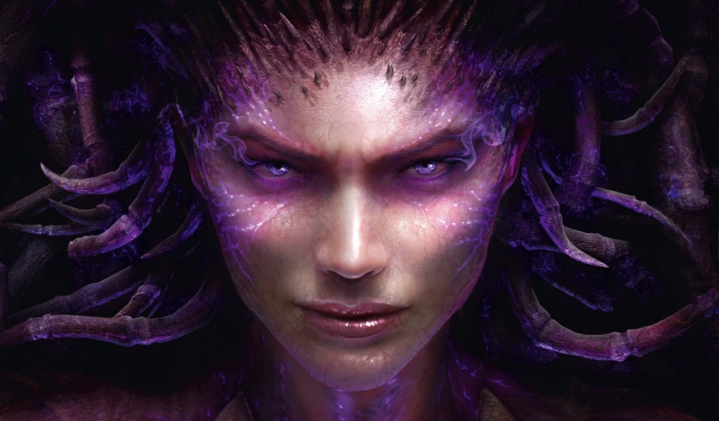 Sarah Kerrigan StarCraft 2 for 1024 x 600 widescreen resolution