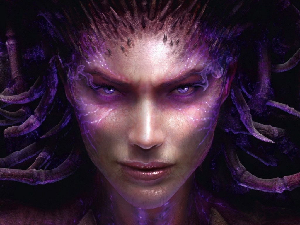 Sarah Kerrigan StarCraft 2 for 1024 x 768 resolution