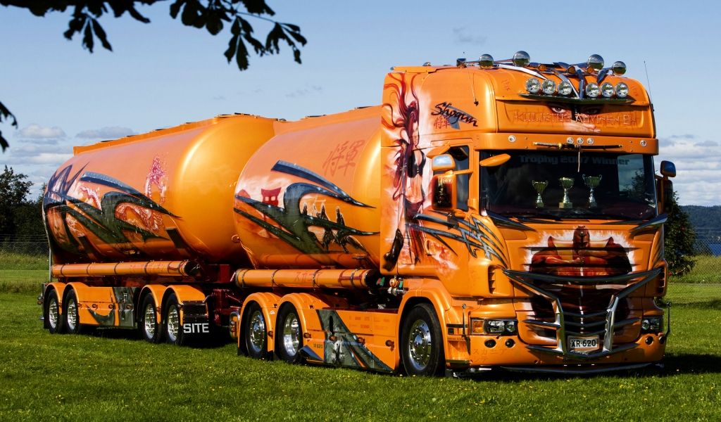 Scania Tanker for 1024 x 600 widescreen resolution