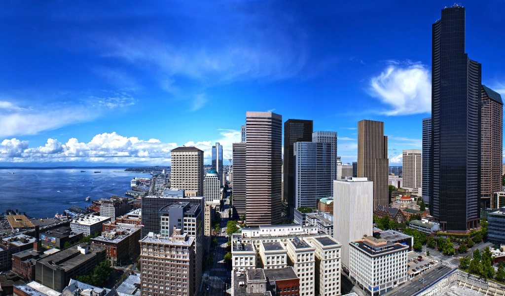 Seattle Town for 1024 x 600 widescreen resolution