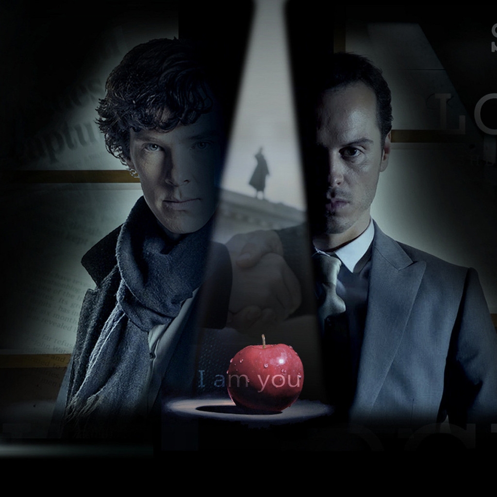 Sherlock and Moriarty for 1024 x 1024 iPad resolution