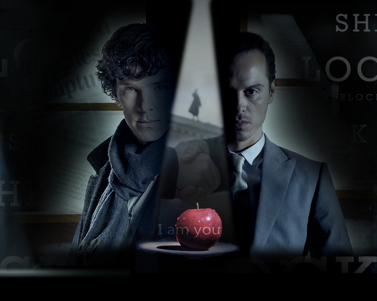Sherlock and Moriarty for 1280 x 1024 resolution