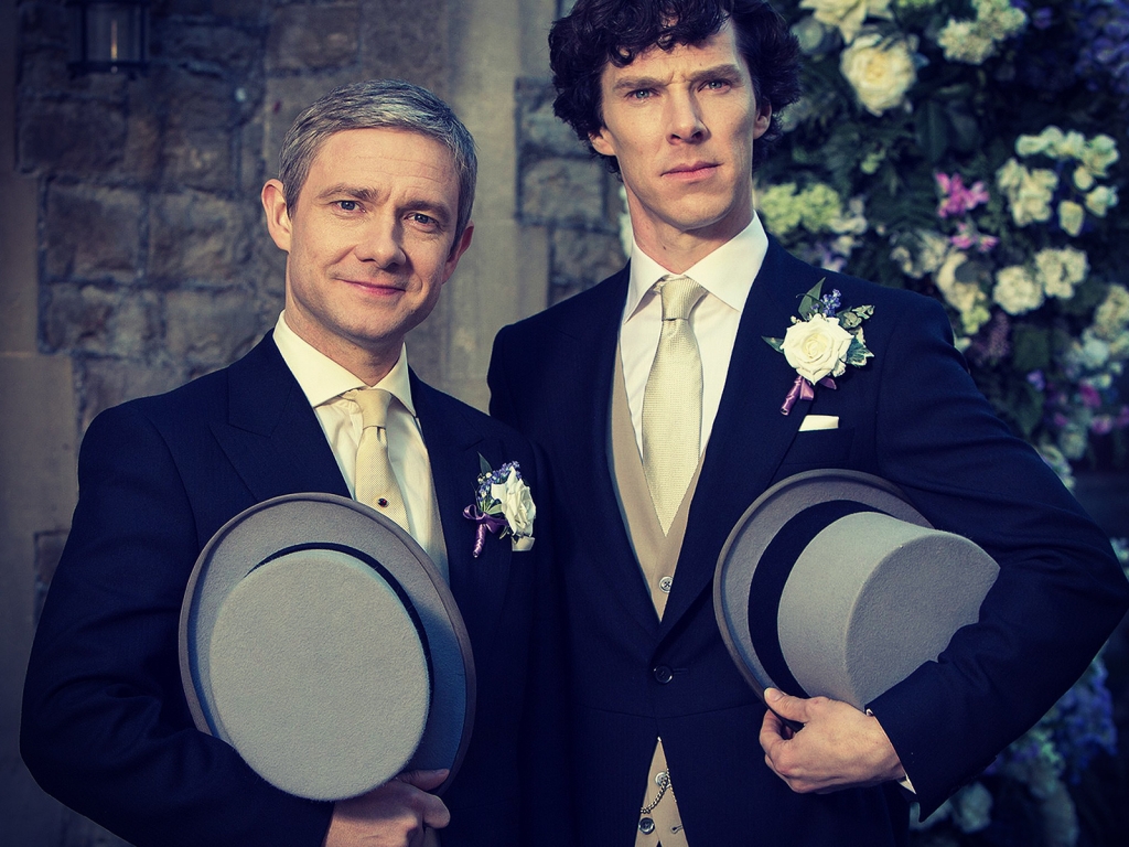 Sherlock at John Wedding for 1024 x 768 resolution