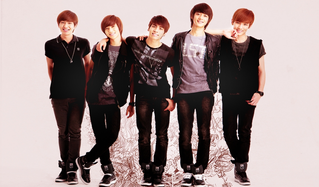 Shinee Members for 1024 x 600 widescreen resolution