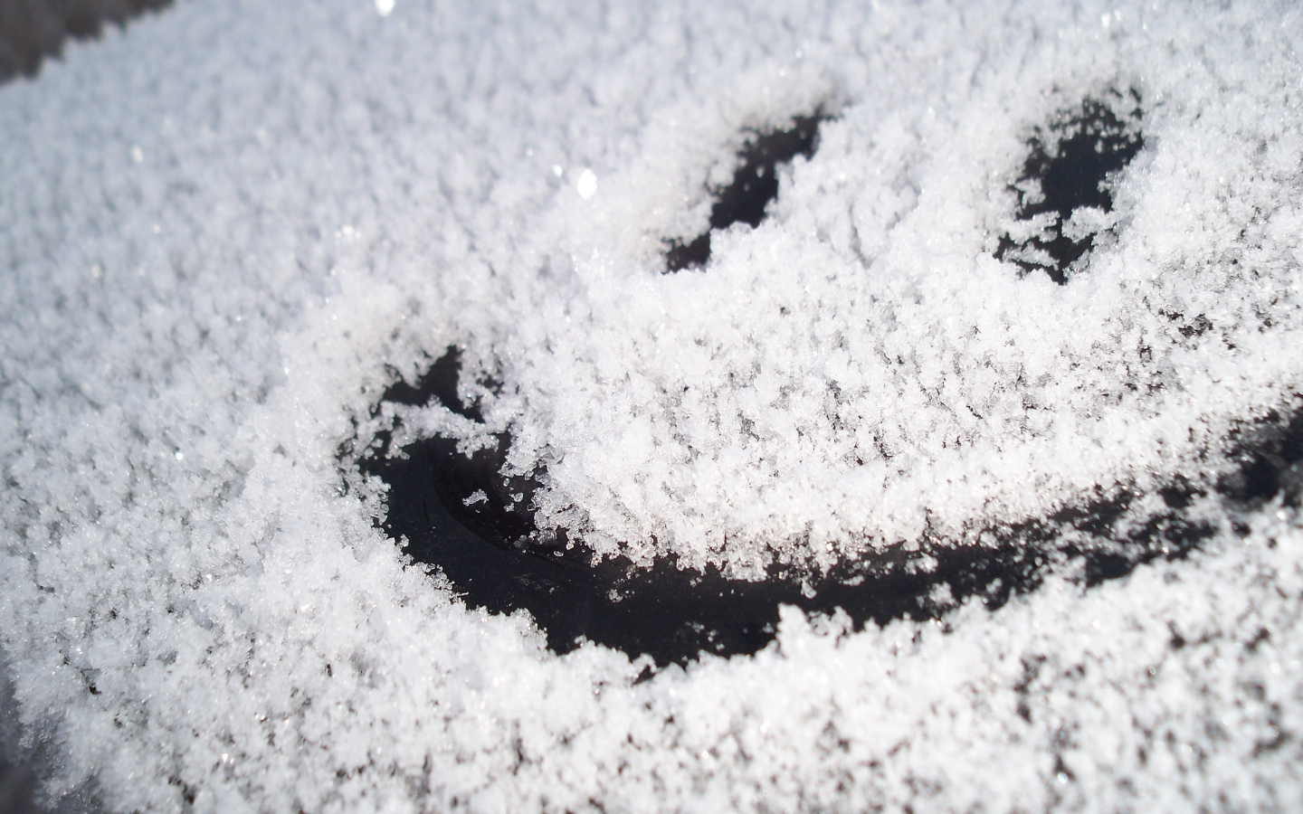 Smile Snow Face for 1440 x 900 widescreen resolution