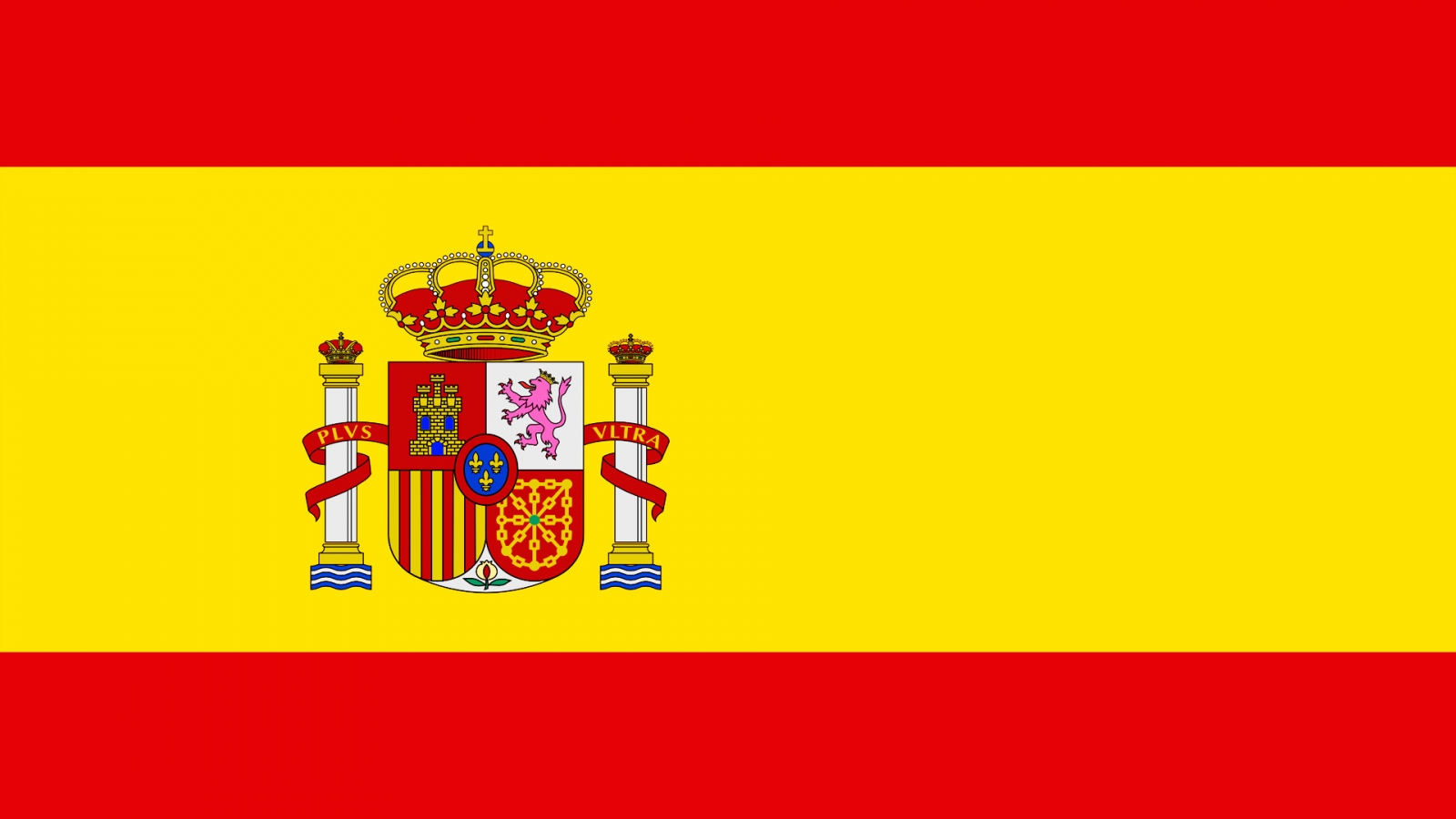 Spain Flag for 1600 x 900 HDTV resolution