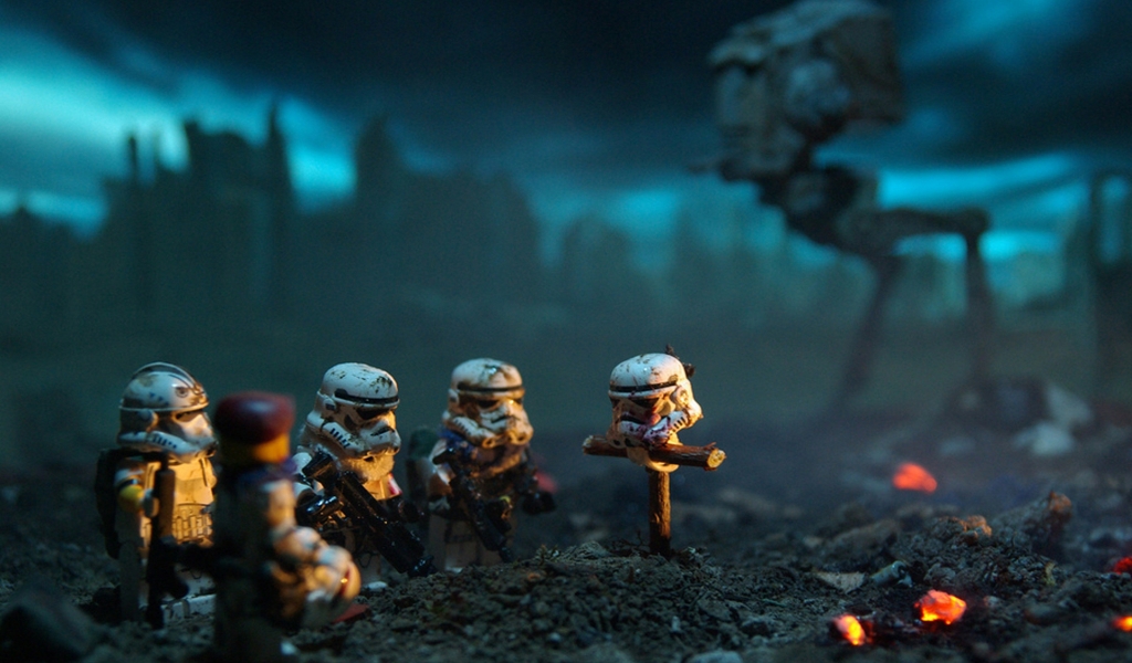 Star Wars Lego Soldiers for 1024 x 600 widescreen resolution