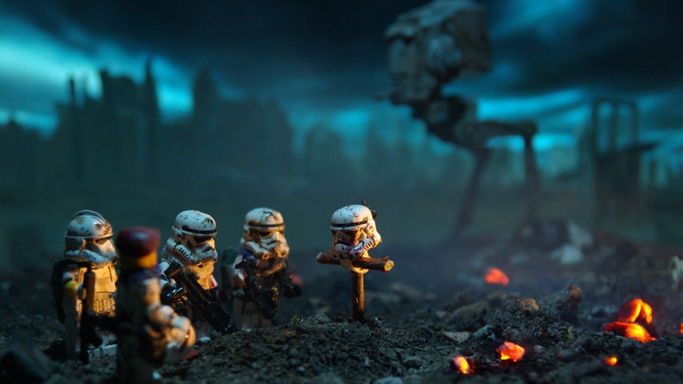 Star Wars Lego Soldiers for 1366 x 768 HDTV resolution