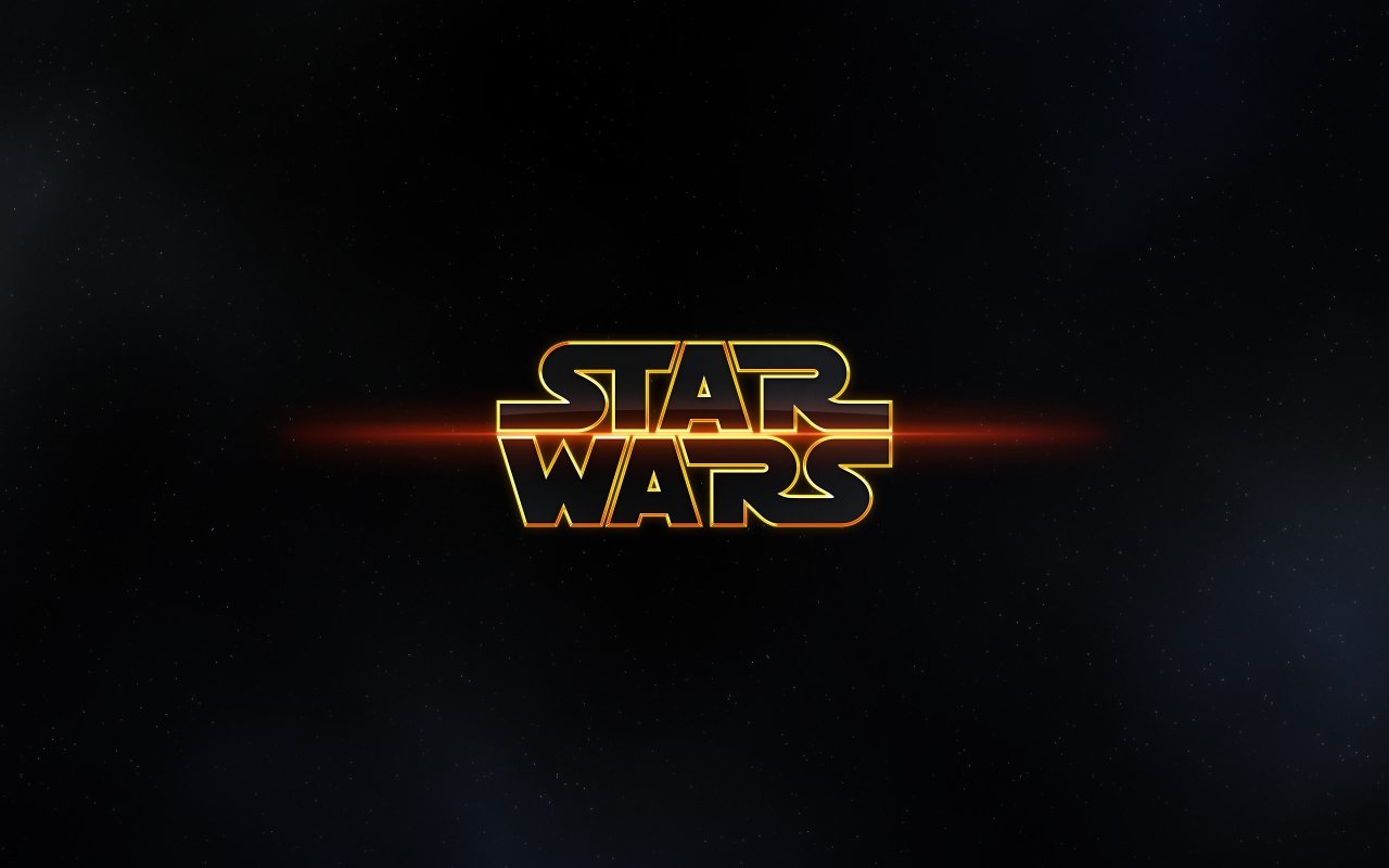Star Wars Logo for 1280 x 800 widescreen resolution