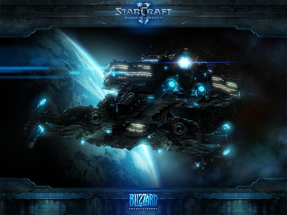 Starcraft 2 Ship for 1152 x 864 resolution