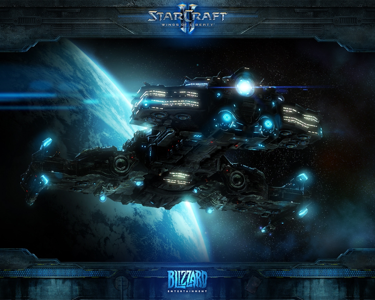 Starcraft 2 Ship for 1280 x 1024 resolution
