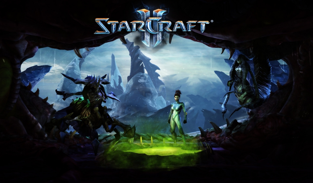 Starcraft II Heart of the Swarm for 1024 x 600 widescreen resolution