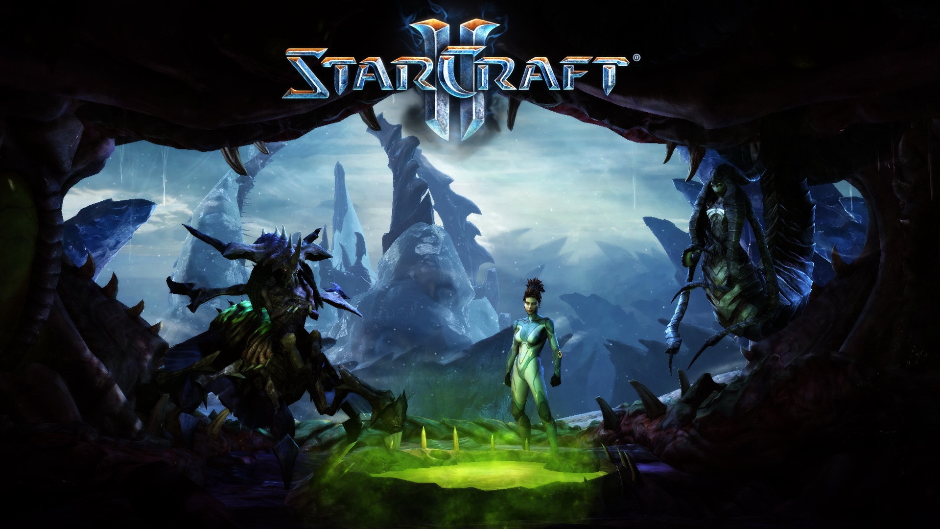 Starcraft II Heart of the Swarm for 1920 x 1080 HDTV 1080p resolution
