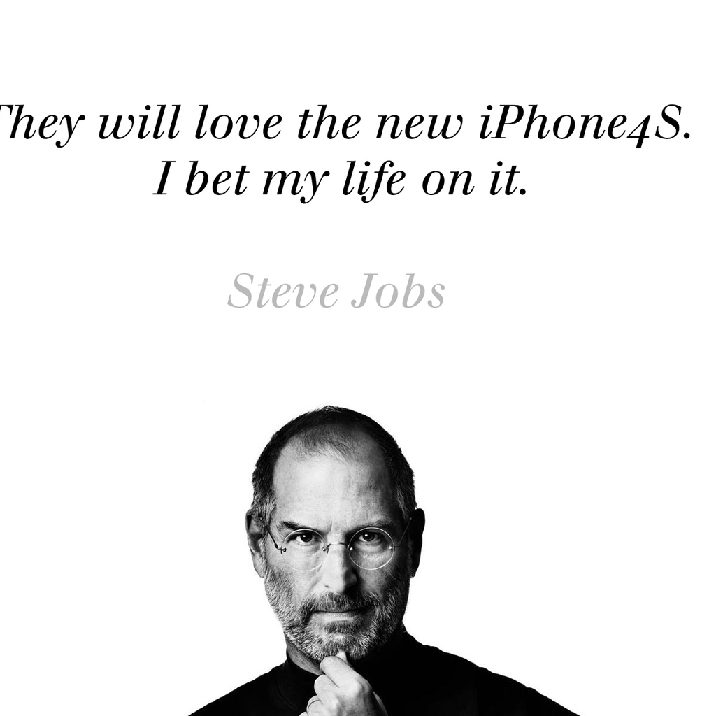 Steve Jobs about iPhone 4S for 1024 x 1024 iPad resolution