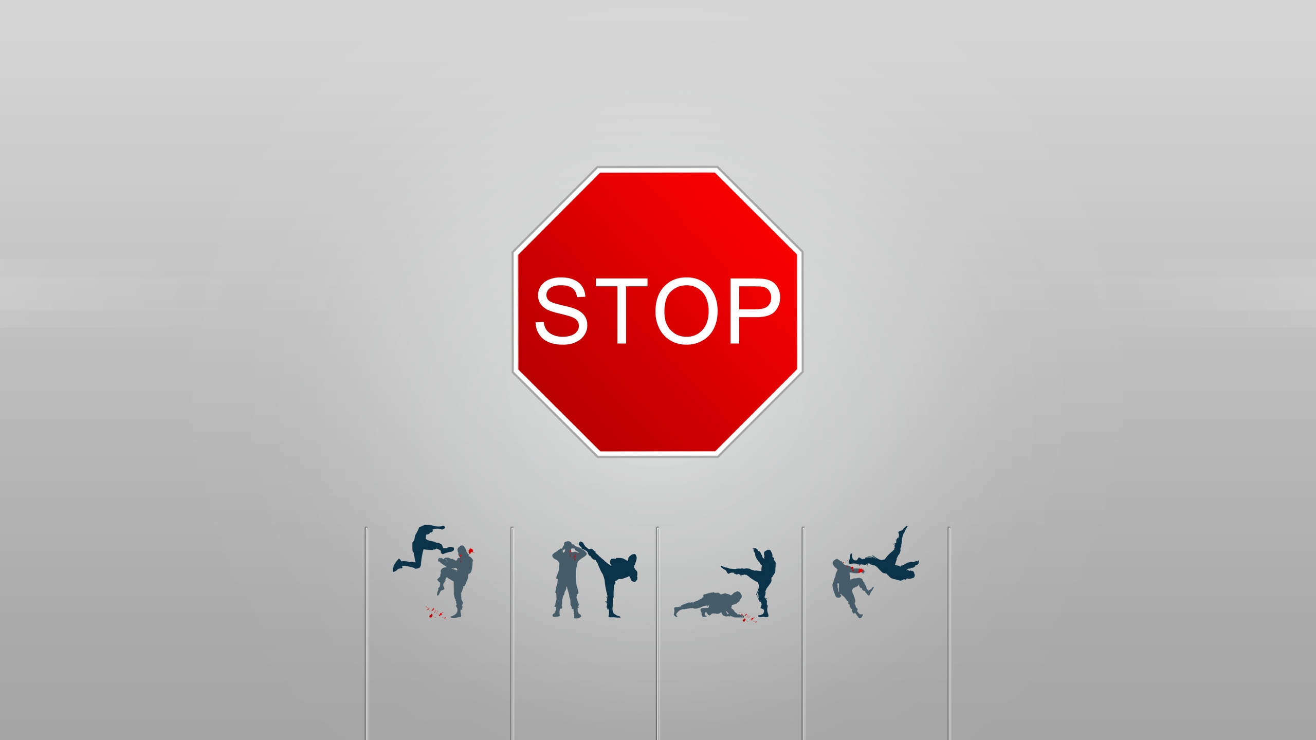 Stop Violence for 2560x1440 HDTV resolution